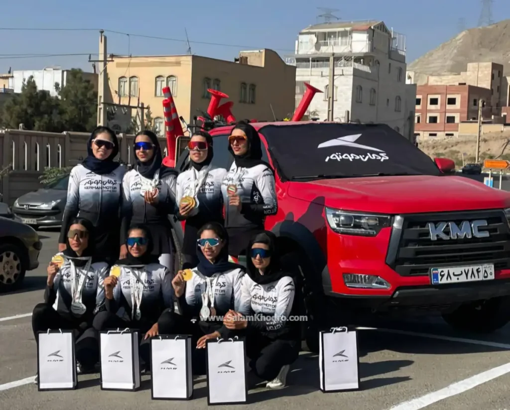 قهرمانی و رکورد شکنی برای بانوان دوچرخه سوار کرمان موتور