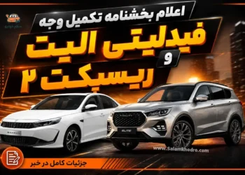 اعلام بخشنامه تکمیل وجه فیدلیتی الیت و ریسپکت 2 در سه طرح عادی، جوانی جمعیت و خودروهای فرسوده
